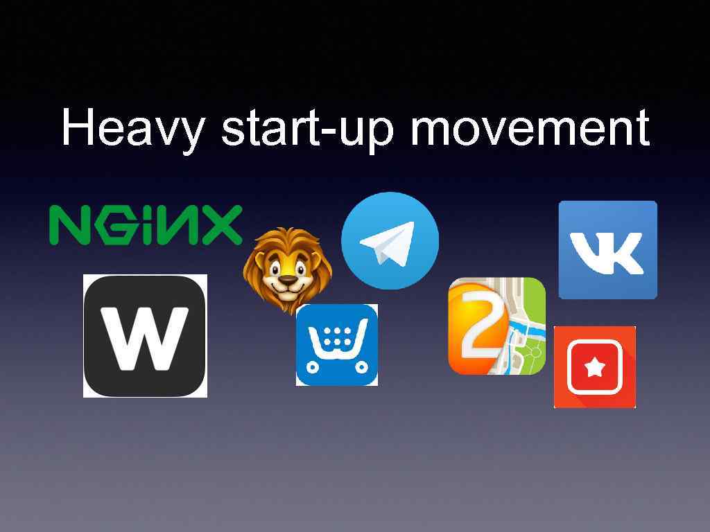 Heavy start-up movement 