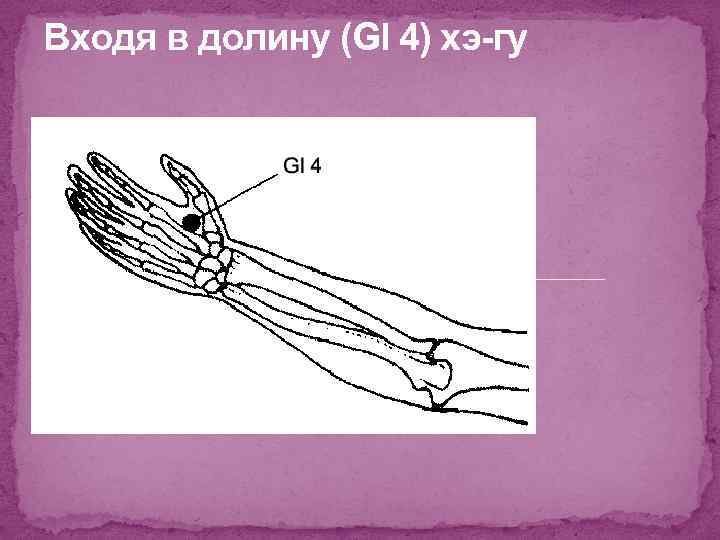 Входя в долину (GI 4) хэ-гу 