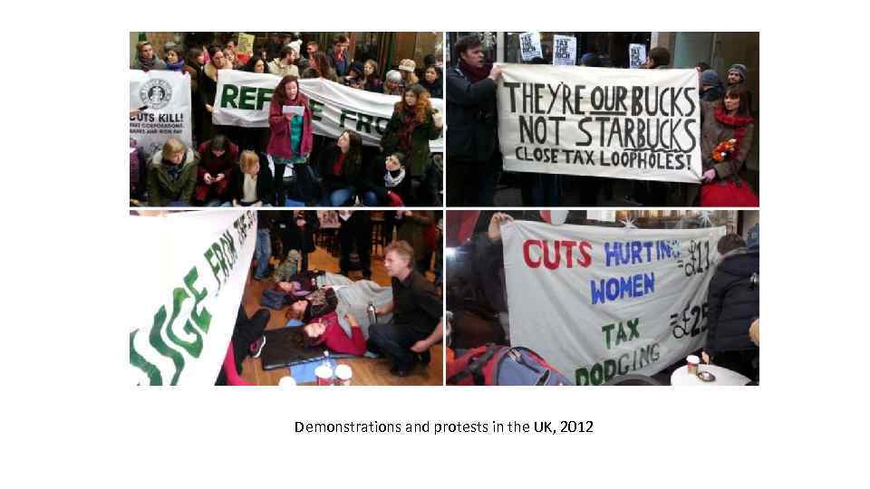 Demonstrations and protests in the UK, 2012 