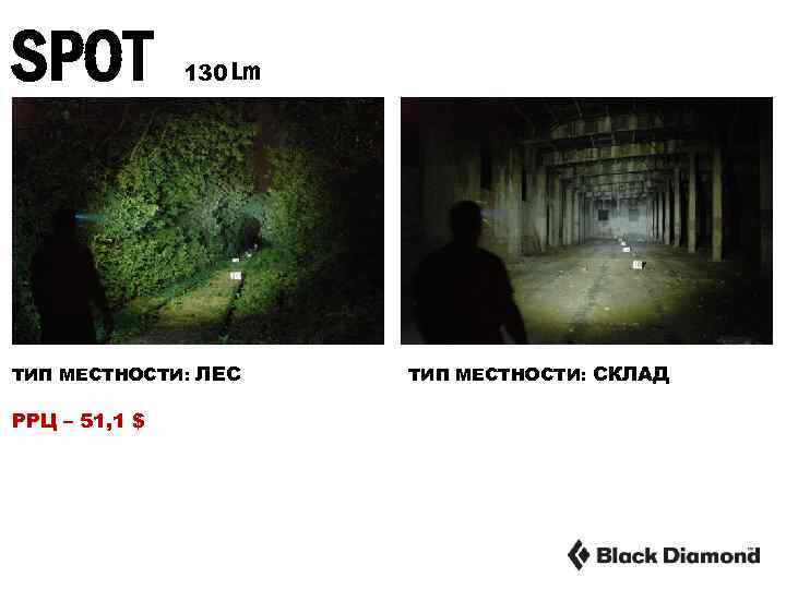 SPOT 130 Lm ТИП МЕСТНОСТИ: ЛЕС РРЦ – 51, 1 $ ТИП МЕСТНОСТИ: СКЛАД