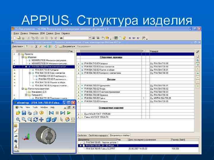 APPIUS. Структура изделия 