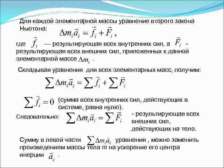 Массовая элемента