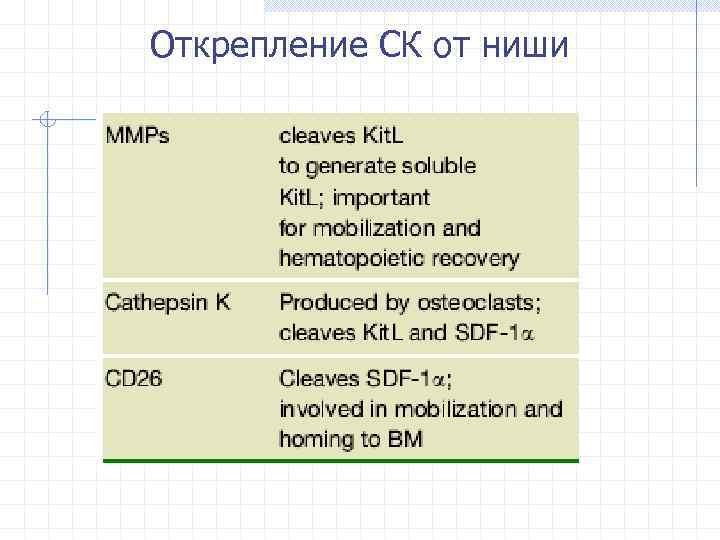 Открепление СК от ниши 