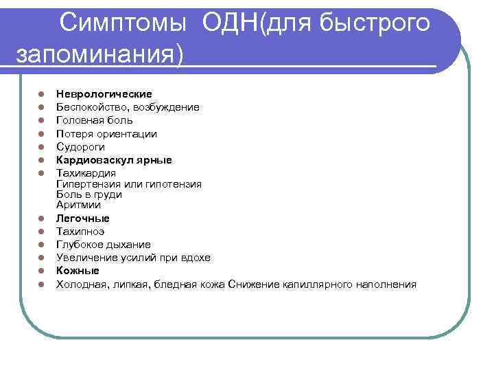 Беспокойство и возбуждение карта вызова