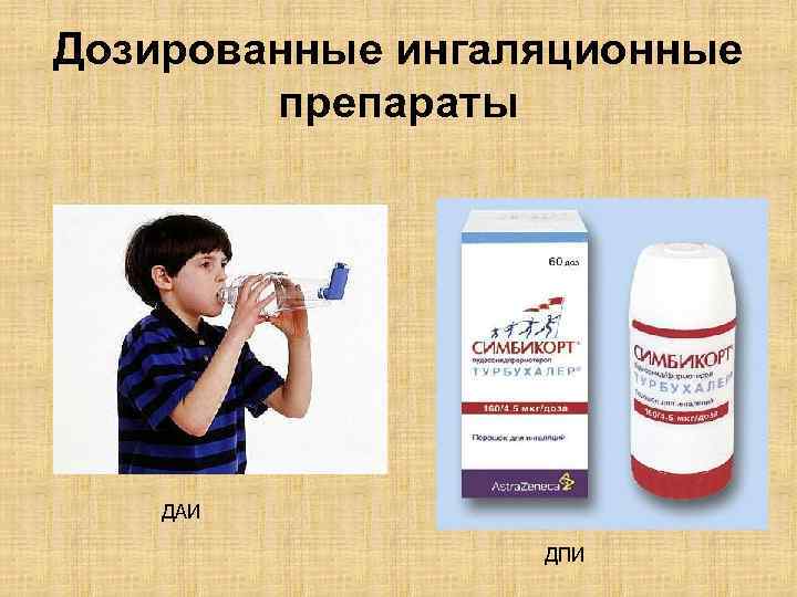 Дозированные ингаляционные препараты ДАИ ДПИ 
