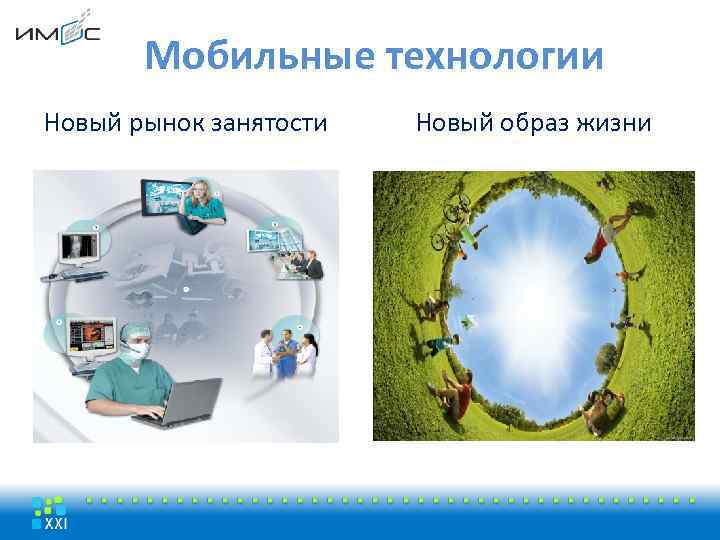 Мобильные технологии Новый рынок занятости Новый образ жизни 