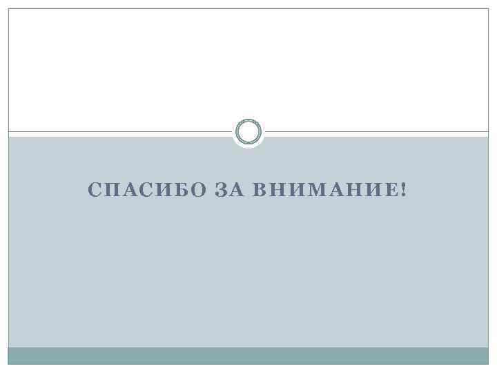 СПАСИБО ЗА ВНИМАНИЕ! 