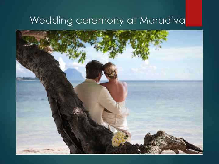 Wedding ceremony at Maradiva 