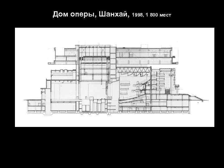 Дом оперы, Шанхай, 1998, 1 800 мест 