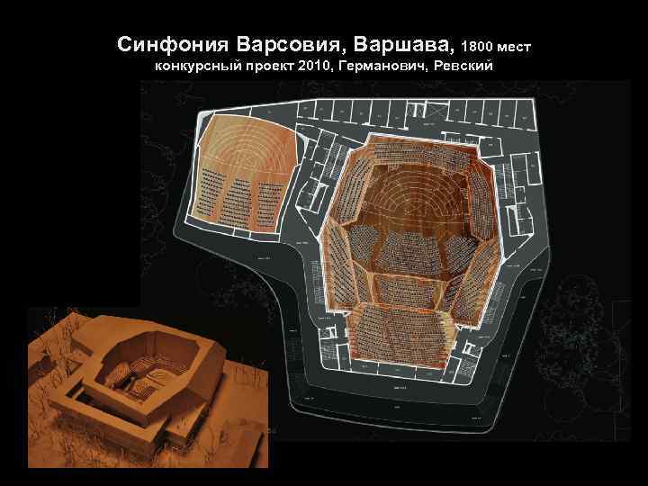 Синфония Варсовия, Варшава, 1800 мест конкурсный проект 2010, Германович, Ревский 