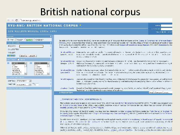 British national corpus 