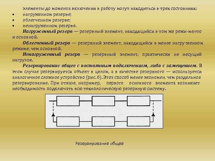 Надежности рэс