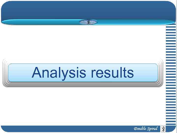 Analysis results 