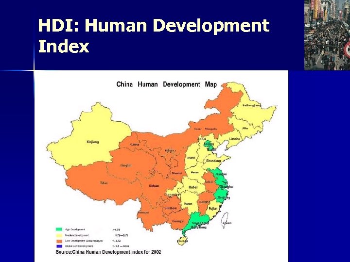 HDI: Human Development Index 
