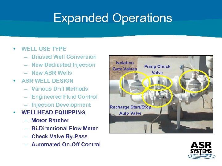 Expanded Operations • • • WELL USE TYPE – Unused Well Conversion – New