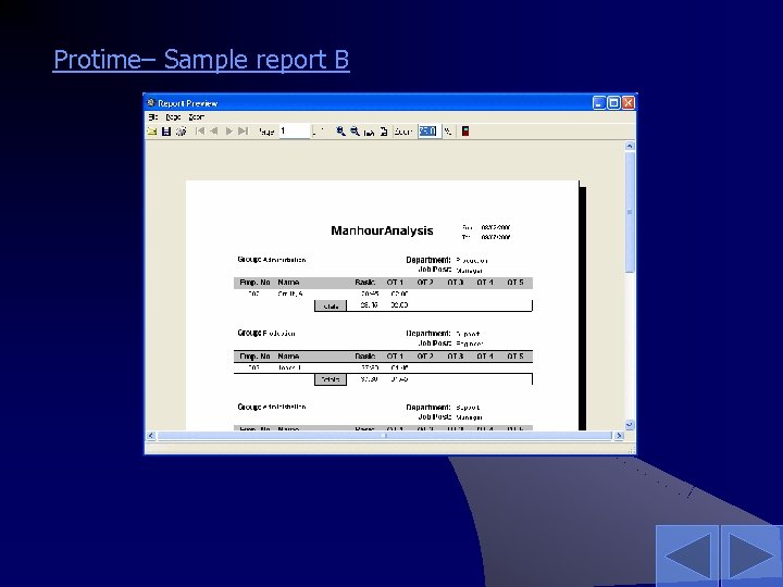 Protime– Sample report B 