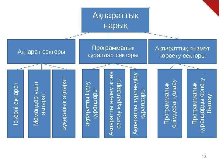 Программалық құралдарды орнату , баптау Программалық құралдар секторы Программалық өнімдерді қолдау Ақпаратты түрлендіру құралдары