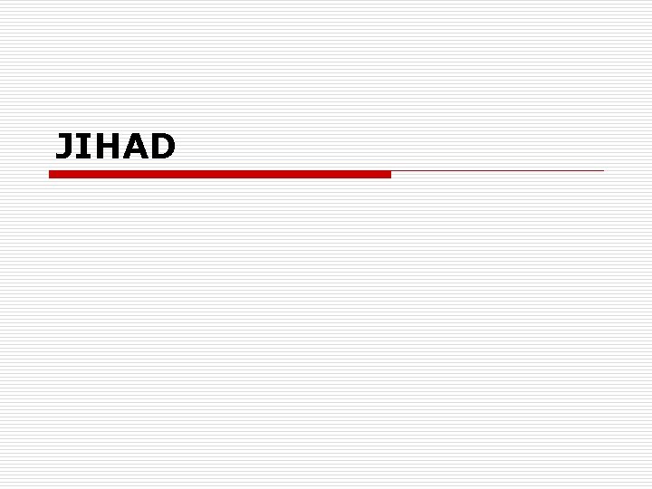 JIHAD 