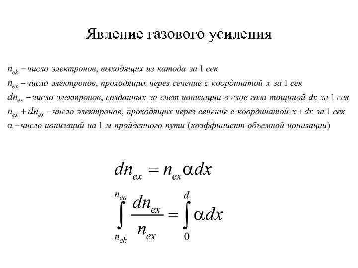Явление газового усиления 