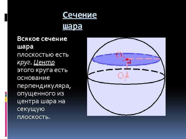 Сечение шара. Всякое сечение шара плоскостью есть. Всякое сечение шара плоскостью есть круг. Всякое сечение шара это. Сечение шара плоскостью есть окружность.