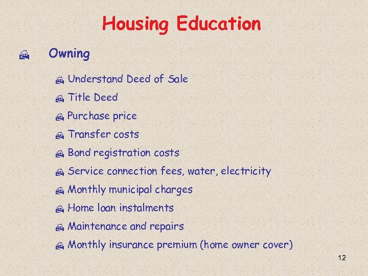 Housing Education H Owning H Understand Deed of Sale H Title Deed H Purchase