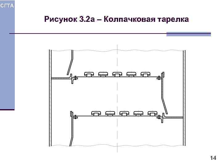 СГТА Рисунок 3. 2 а – Колпачковая тарелка 14 