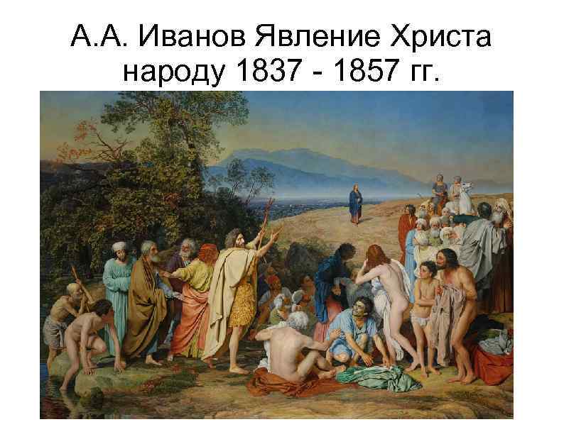 А. А. Иванов Явление Христа народу 1837 - 1857 гг. 