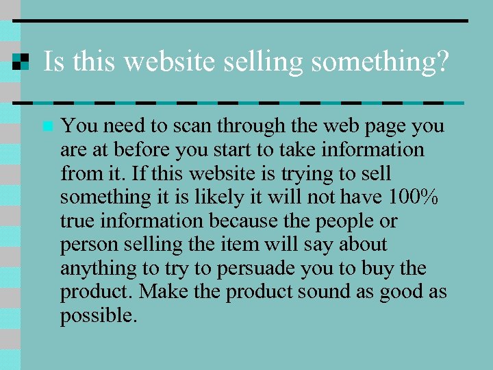 Is this website selling something? n You need to scan through the web page