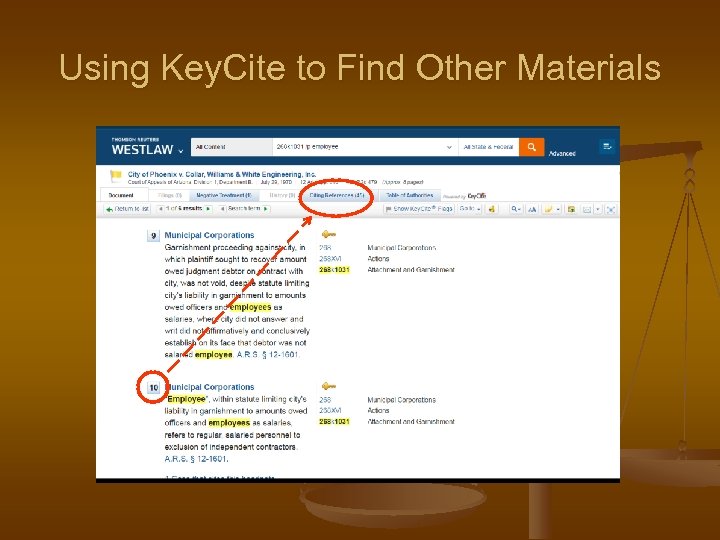 Using Key. Cite to Find Other Materials 