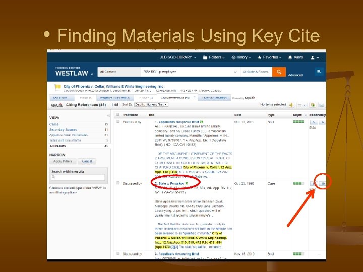  • Finding Materials Using Key Cite 
