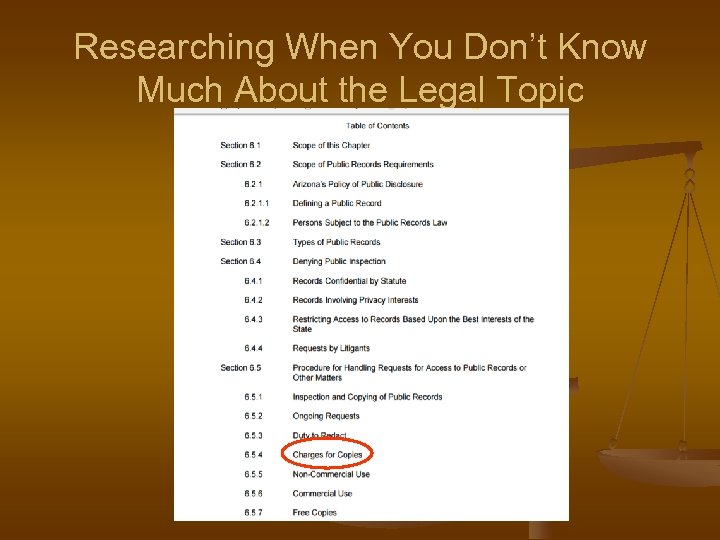 Researching When You Don’t Know Much About the Legal Topic 