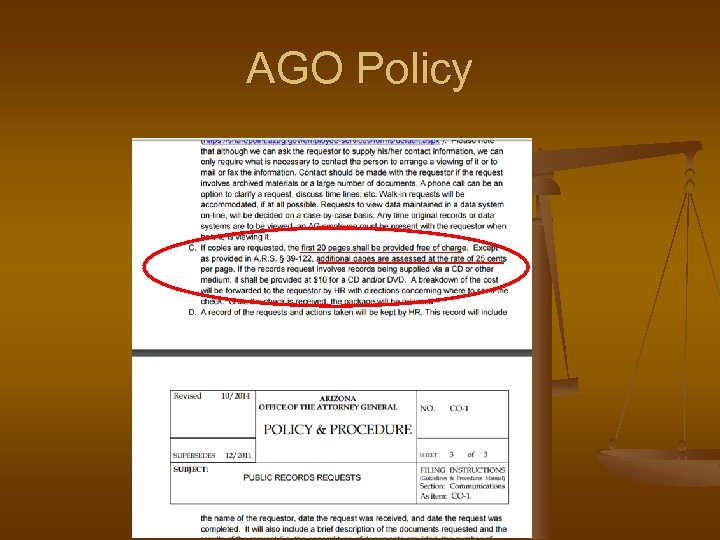 AGO Policy 