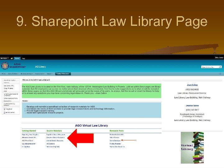 9. Sharepoint Law Library Page 