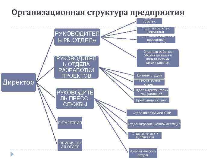 Структура бизнеса организации образец для налоговой