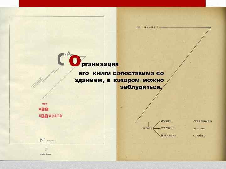 О рганизация его книги сопоставима со зданием, в котором можно заблудиться. 