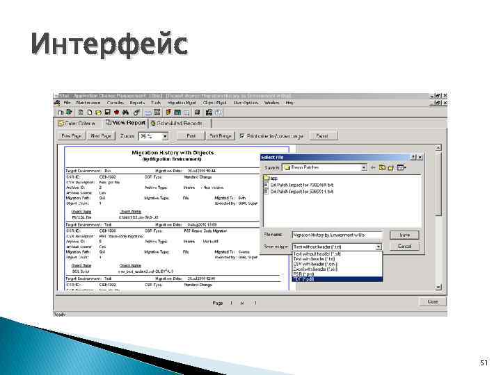 Интерфейс 51 