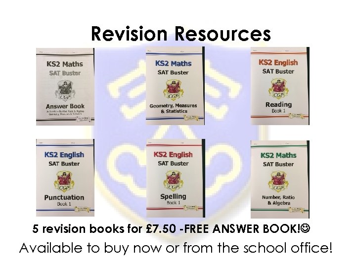 Revision Resources 5 revision books for £ 7. 50 -FREE ANSWER BOOK! Available to