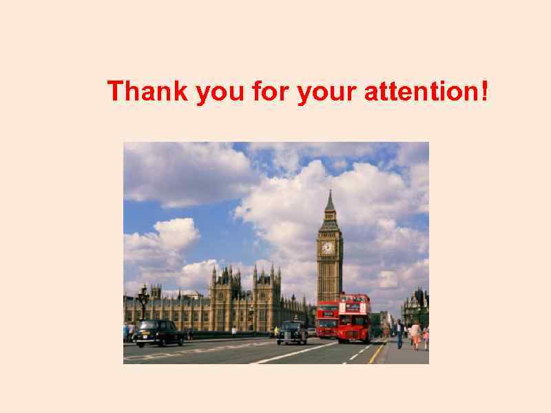 Thank you for your attention! 