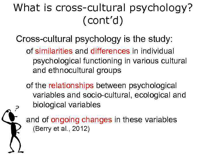 cross cultural research article in psychology