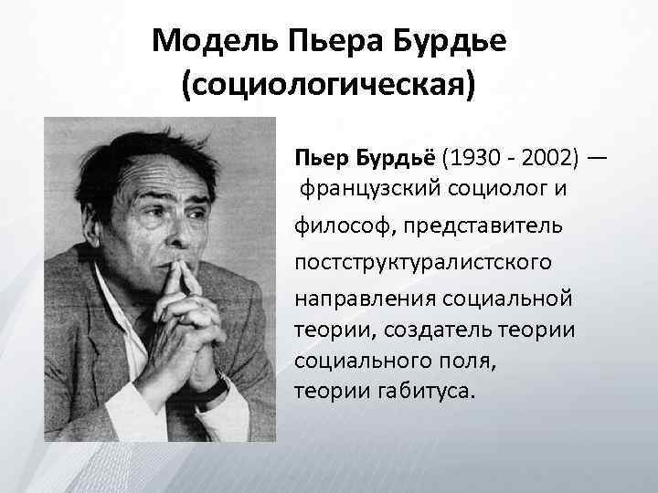 В концепции бурдье система неосознаваемых схем восприятия и действия личности называется