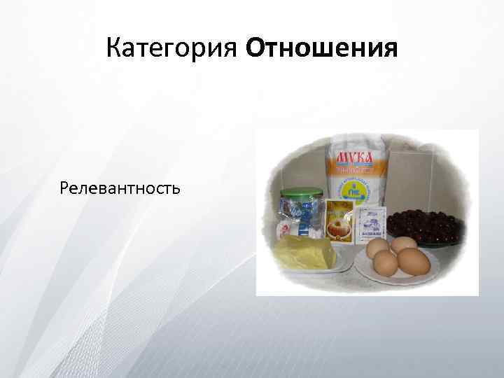 Категория Отношения Релевантность 