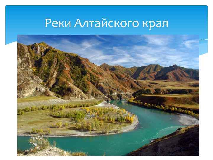 Реки Алтайского края 