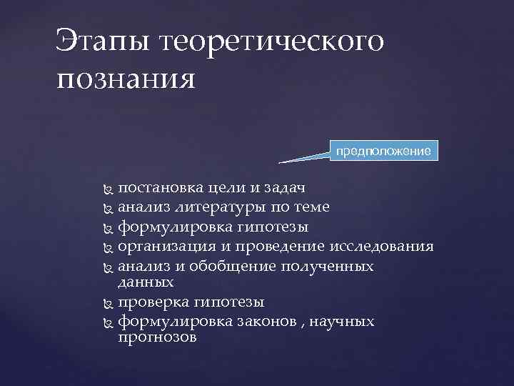 Теоретическое знание обладает