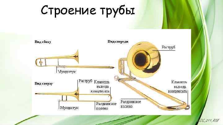 Строение трубы. Строение трубы музыкальный инструмент. Труба строение инструмента. Строение музыкальной трубы.