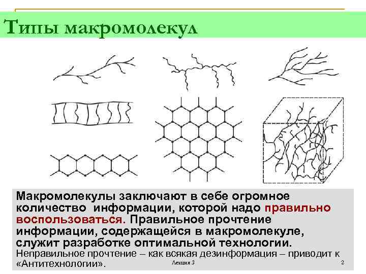 Форма макромолекул