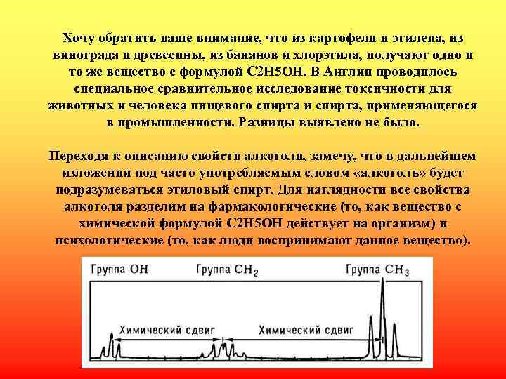 Хочу обратить ваше внимание, что из картофеля и этилена, из винограда и древесины, из