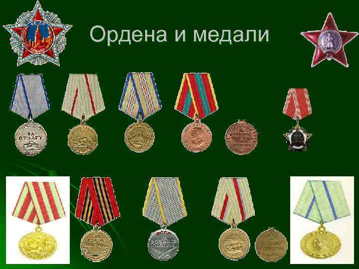 Ордена и медали 
