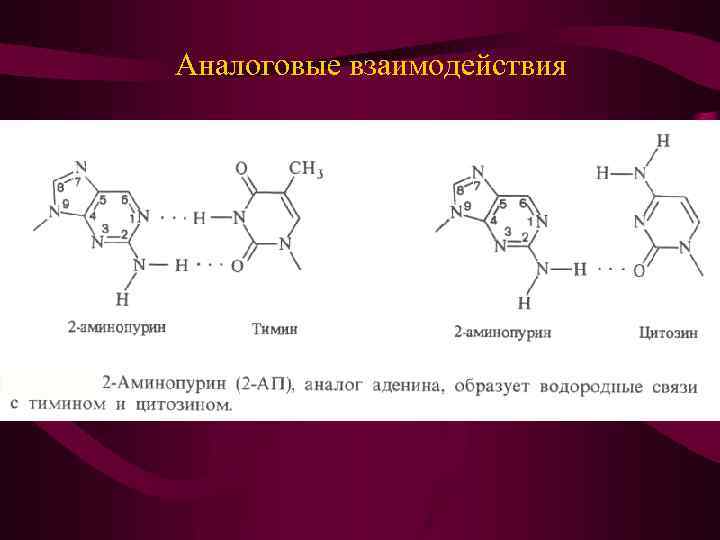 Аналоговые взаимодействия 