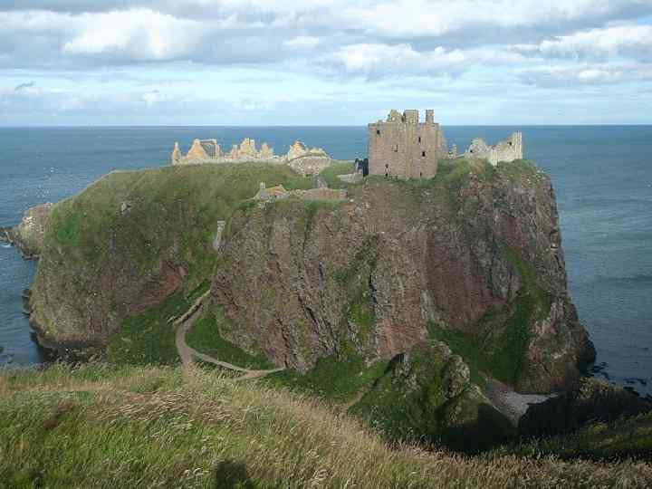 Under an overcast sky, when cliff rushing about seagulls, anticipating the storm, and angrily