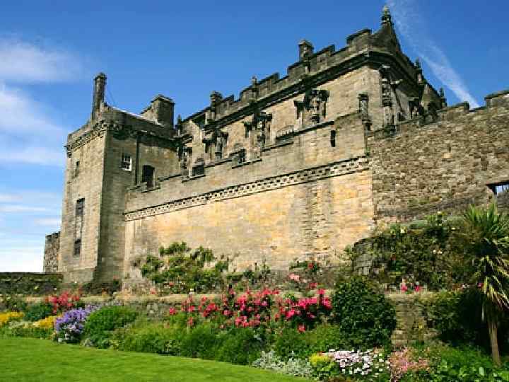 Stirling castle, first mentions about which date back to the 12 th century, stands